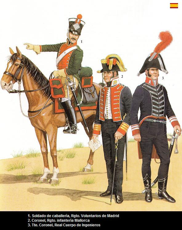uniformes españoles batalla de bailen